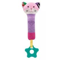 Buzininha Com Mordedor Happy Zoo Gatinho 9842 - Buba Buzininha Com Mordedor Happy Zoo Gatinho 9842 - Buba