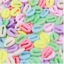 Búzios Candy Color Miçanga Infantil 18mm Aprox 100pçs Búzios Candy Color Miçanga Infantil 18mm Aprox 100pçs