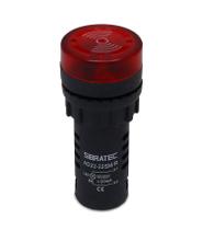 Buzzer e Sinalizador Luminoso AD22 Intermitente 220Vca 72dB Buzzer e Sinalizador Luminoso AD22 Intermitente 220Vca 72dB