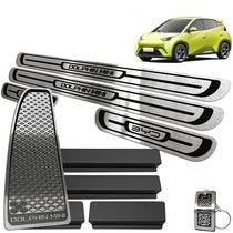 BYD Dolphin Mini 2023/2025 Soleira Baixo Relevo E Descanso Em Inox BYD Dolphin Mini 2023/2025 Soleira Baixo Relevo E Descanso Em Inox