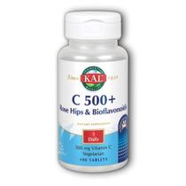 C 500+ Rosa Mosqueta e Bioflavanoides 100 comprimidos da Kal (pacote com 2)