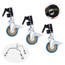C Stand Wheels Takerers LS01, 25 mm, Heavy Duty, pacote com 3 C Stand Wheels Takerers LS01, 25 mm, Heavy Duty, pacote com 3