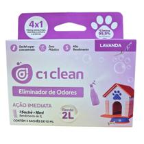 C1 Clean Eliminador de Odores Sustentável 4em1 para Pets