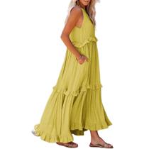 C3301- Vestido Casual Conforto Passeio Longo 5JL1506