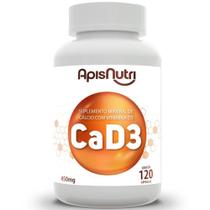 CA + D3 Cálcio + Vitamina D3 Apisnutri 120 cápsulas