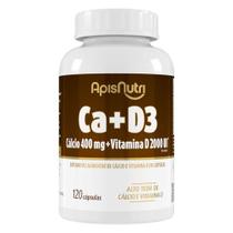 Ca + D3 Supl. Cálcio e Vitamina D3 450mg 120 Cáps ApisNutri