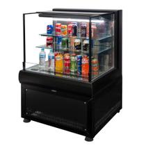 CA1.0 - Balcão Auto Serviço Refrigerado Cortina de Ar 1,0m Preto - 220V - Omega - Comercial