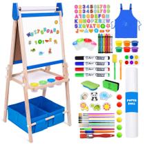 Caballete Artístico Joyooss para Niños y Niñas, Pizarra Magnética Azul