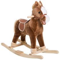 Caballito Mecedor de Peluche Qaba Kids con Sonidos Realistas - Marrón
