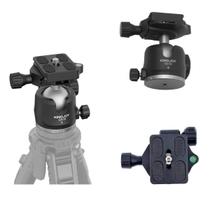 Cabeça Ball Head Profissional Para Tripé Rotação 360 Com Carga De Até 3kg