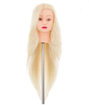 Cabeça Boneca Treino Sintética Lux Hair Loiro Platinado Cabeça Boneca Treino Sintética Lux Hair Loiro Platinado