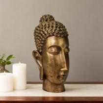 Cabeça Buda Hindu decorativa Estátua Estatueta Grande