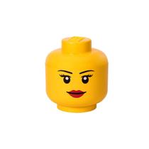 Cabeça de armazenamento Lego Room Copenhagen Large Girl Yellow Cabeça de armazenamento Lego Room Copenhagen Large Girl Yellow