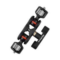 Cabeça de Bola Dupla Universal 360° - Braço Mágico para Câmeras Sony, Canon, Nikon e Monitores