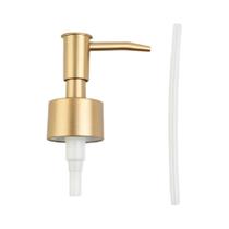 Cabeça De Bomba De Dispenser De Sabão Reutilizável De Plástico Com Acabamento Escovado 28 Thread