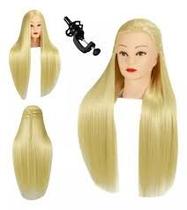 Cabeça De Boneca Manequim De Treino Cabelo Orgânico Longo