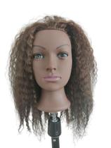 Cabeça de Boneca Para Treino Cabelo 100% Natural Lucy Cacheada