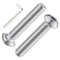 Cabeça de botão, soquete, parafusos, parafusos, aço inoxidável Wensilon 304 1/4-20 x 1-3/4