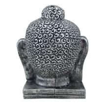 Cabeça de Buda Média decoração cor prata