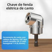 Cabeça De Chave De Fenda Com Curva De 105 Graus, Peças De Extensão Para Furadeira Elétrica, Cabeça De Chave De Fenda Com Curva De 105 Graus, Peças De Extensão Para Furadeira Elétrica,