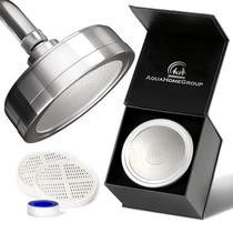 Cabeça de chuveiro AquaHomeGroup Luxury filtrada com 2 cartuchos Cabeça de chuveiro AquaHomeGroup Luxury filtrada com 2 cartuchos