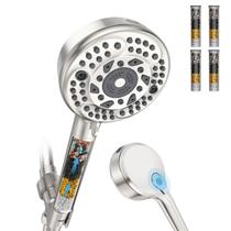 Cabeça de chuveiro com modo de pulverização portátil EMBATHER 9 com 4 filtros