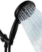 Cabeça de chuveiro com spray portátil BOWGER High Pressure Black