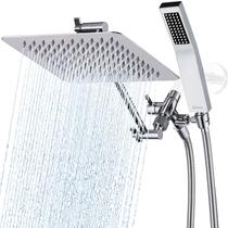 Cabeça de chuveiro Combo G-Promise All Metal de 20 cm com spray portátil Cabeça de chuveiro Combo G-Promise All Metal de 20 cm com spray portátil