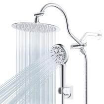 Cabeça de chuveiro Combo Hibbent All Metal 25cm Rainfall 10-Spray Cabeça de chuveiro Combo Hibbent All Metal 25cm Rainfall 10-Spray