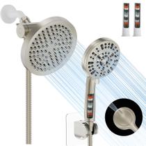 Cabeça de chuveiro Combo UltraXenova com spray portátil de níquel escovado