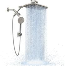 Cabeça de chuveiro Combo Veken Brushed Nickel com 6 modos portáteis Cabeça de chuveiro Combo Veken Brushed Nickel com 6 modos portáteis