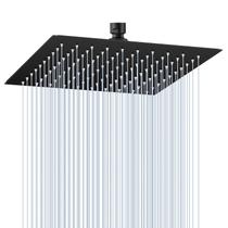 Cabeça de chuveiro de chuva KINLIV 10 Matte Black Stainless Steel 304 Cabeça de chuveiro de chuva KINLIV 10 Matte Black Stainless Steel 304