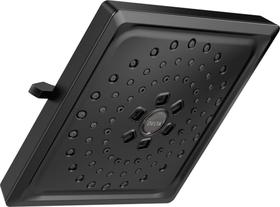 Cabeça de chuveiro Delta Faucet 3-Spray H2Okinetic Matte Black Cabeça de chuveiro Delta Faucet 3-Spray H2Okinetic Matte Black