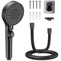 Cabeça de chuveiro FOCSPROD RV 5 Mode de alta pressão com mangueira preta