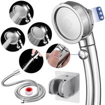 Cabeça de chuveiro HANLIAN de alta pressão com botão de pausa (3 modos de pulverização)