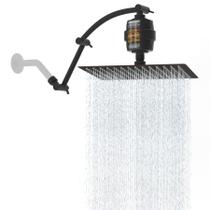 Cabeça de chuveiro Hibbent All Metal Rain Filtrada 30 cm com braço 40 cm Cabeça de chuveiro Hibbent All Metal Rain Filtrada 30 cm com braço 40 cm