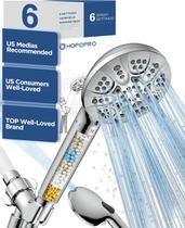 Cabeça de chuveiro HOPOPRO 7-Setting com lavagem elétrica para água dura