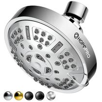 Cabeça de chuveiro HOPOPRO atualizada com 9 configurações de cromo de alta pressão Cabeça de chuveiro HOPOPRO atualizada com 9 configurações de cromo de alta pressão