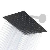 Cabeça de chuveiro Lordear Rain 20cm quadrada de alta pressão inoxidável