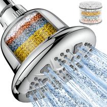 Cabeça de chuveiro MakeFit filtrada de alta pressão com amaciador cromado Cabeça de chuveiro MakeFit filtrada de alta pressão com amaciador cromado