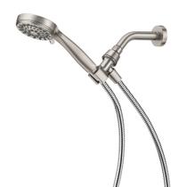 Cabeça de chuveiro Moen 20091SRN de 5 configurações de níquel escovado portátil Cabeça de chuveiro Moen 20091SRN de 5 configurações de níquel escovado portátil