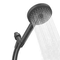 Cabeça de chuveiro portátil Sproos! Alta pressão com 3 sprays pretos