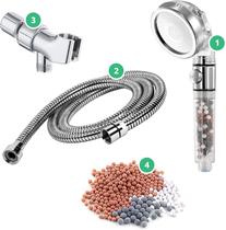 Cabeça de chuveiro StoneStream EcoPower High Pressure com 3 sprays