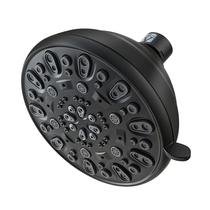 Cabeça de chuveiro VMASSTONE High Pressure 7-Spray Rain 4,7 polegadas preta
