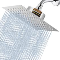 Cabeça de chuveiro Voolan Rain com filtro de aço inoxidável de alto fluxo