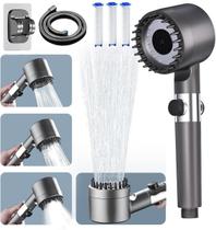 Cabeça de chuveiro WPARHUS de alta pressão com dispositivo portátil e filtro cinza Cabeça de chuveiro WPARHUS de alta pressão com dispositivo portátil e filtro cinza
