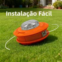 Cabeça De Cortador De Grama Universal M10 Em Alumínio E Nylon Com 2 Linhas Para Cortador De Grama