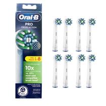 Cabeça de escova de dentes Oral-B Pro Cross Action em formato X, pacote com 8 Cabeça de escova de dentes Oral-B Pro Cross Action em formato X, pacote com 8