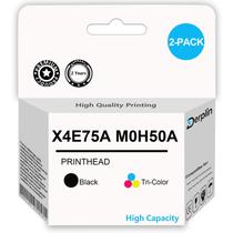 Cabeça de Impressão Derplin X4E75A M0H50A Preto e Tricolor Pacote com 2 Unidades