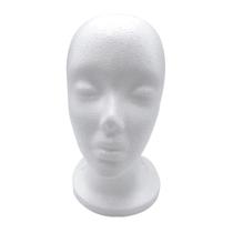 Cabeça De Manequim Feminina Em Espuma Com Peruca, Óculos E Suporte Para Exibição, Modelo